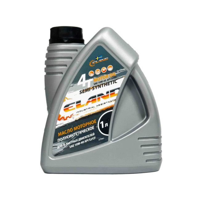 Масло моторное Eland SAE 10W-40 API SJ/CF полусинтетическое для 4-тактных двигателей 1 л Масло моторное Eland SAE 10W-40 API SJ/CF полусинтетическое для 4-тактных двигателей 1 л