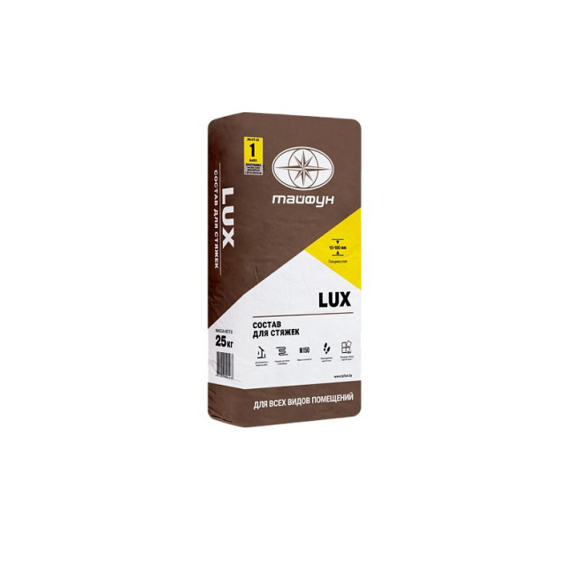 Состав для стяжек Тайфун Lux цементный 25 кг Состав для стяжек Тайфун Lux цементный 25 кг