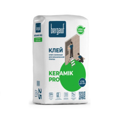 Клей усиленный Bergauf Keramik Pro для плитки и керамогранита 25 кг