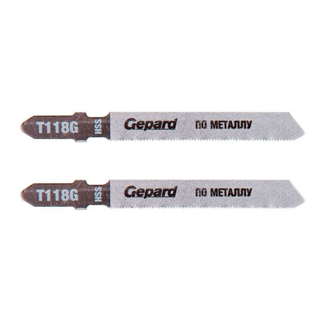 Пилка для лобзика Gepard GP0608-19 по металлу T118G 2 шт Пилка для лобзика Gepard GP0608-19 по металлу T118G 2 шт