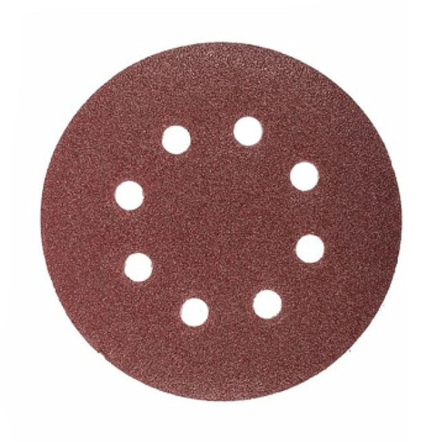 Шлифлист Gepard GP5001-80 125 мм круг Р80 для дерева 8 отверстий 5 шт