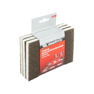 Губка для шлифования Matrix 75715 125*100*10 мм мягкая 3 шт