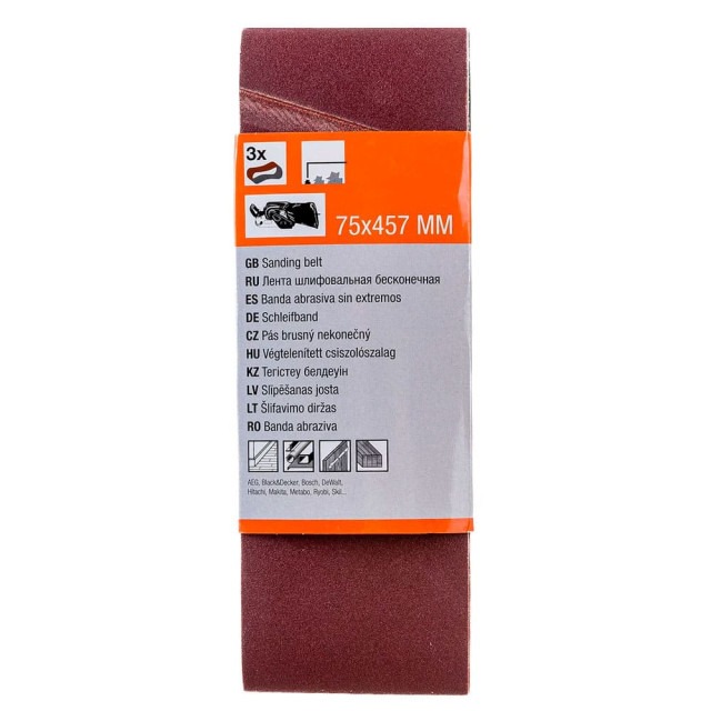 Шлифлента Gepard GP5008-320 75*457 мм Р320 бесконечная 3 шт