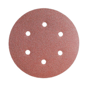 Круг шлифовальный Yourtools 150 мм Р100 самосцепляемый 6 отверстий 5 шт