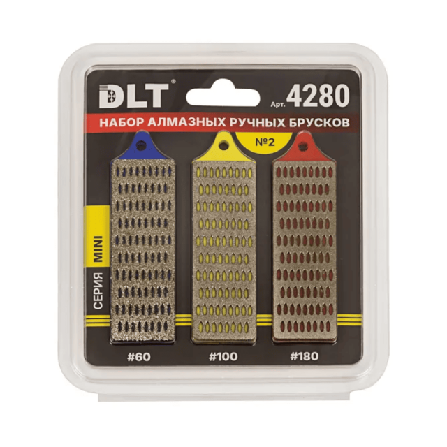 Брусок алмазный DLT №2 4280 серия Mini 77*26 мм 3 шт