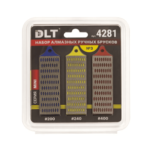 Брусок алмазный DLT №3 4281 серия Mini 77*26 мм 3 шт