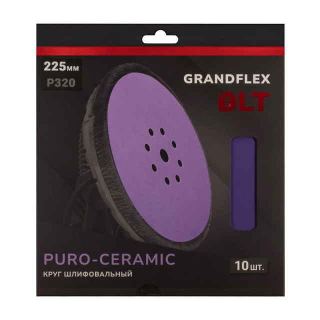 Круг шлифовальный DLT GrandFlex PURO-CERAMIC P320 225 мм 10 шт