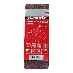 Шлифлента Matrix 74275 75*457 мм P40 бесконечная 3 шт