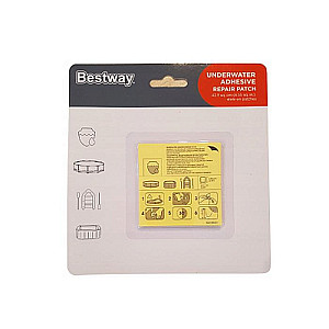 Заплатки ремонтные Bestway 62091 водостойкие самоклеящиеся 6.5*6.5 см 10 шт