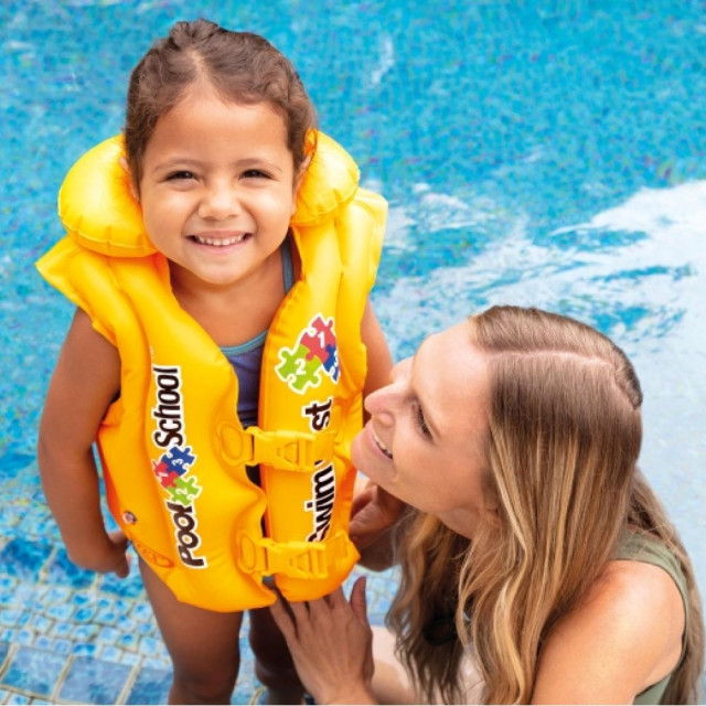 Жилет для плавания Intex Pool School Deluxe 58660EU 50*47 см