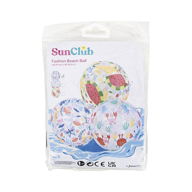 Мяч надувной Sunclub 53012 Модный пляжный 50 см