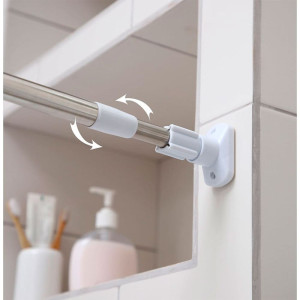 Карниз для ванной MonAmi 8031-70 раздвижной 70-120 см