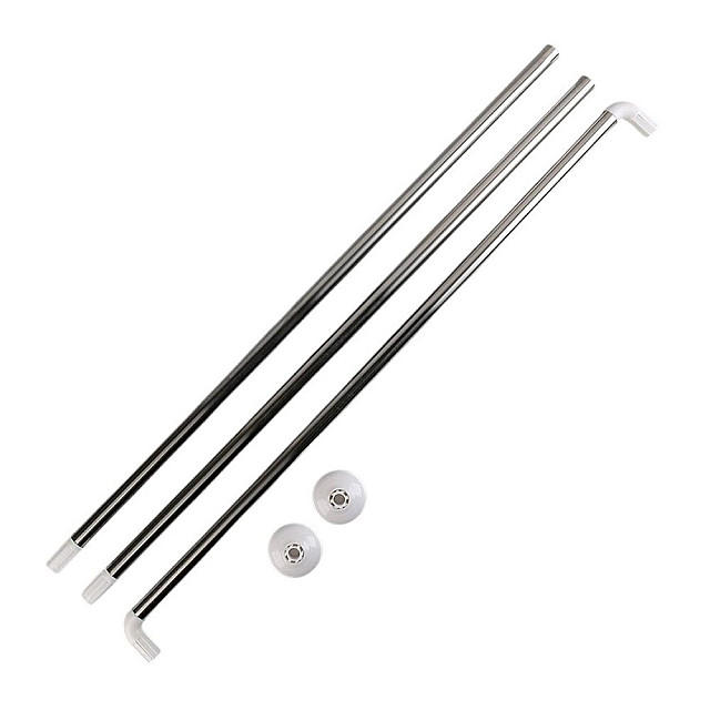 Карниз для ванной MonAmi 8019-U90 П-образный 90*90*90 см
