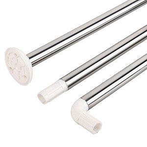 Карниз для ванной MonAmi 8019-U90 П-образный 90*90*90 см