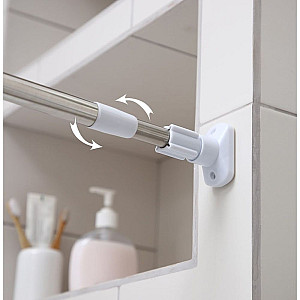Карниз для ванной MonAmi 8031-140 раздвижной 140-260 см