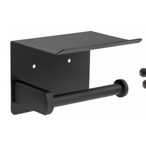 Держатель для туалетной бумаги Perfecto Linea 35-031010 с полкой