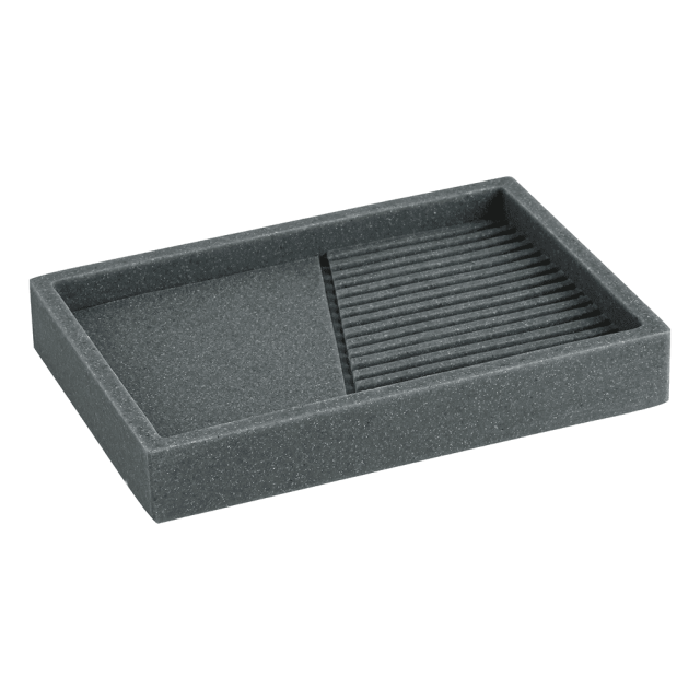Мыльница Perfecto Linea Element 35-618400 серая