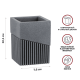 Стакан Perfecto Linea Element 35-618300 для зубных щеток серый
