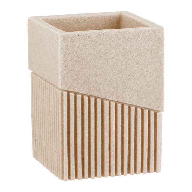 Стакан Perfecto Linea Element 35-618301 для зубных щеток бежевый