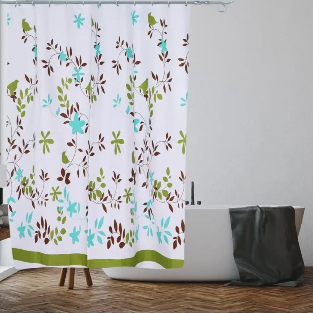 Шторка для ванной Perfecto Linea Harmony 36-118016 180*180 см флора