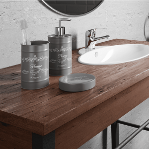 Мыльница Bisk Nicea 06757 серая