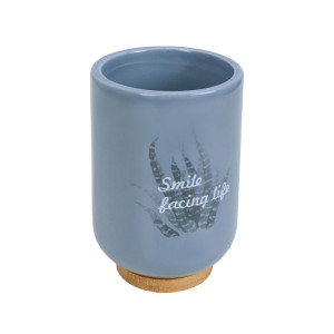 Стакан косметический Bisk Folio 05596 серый