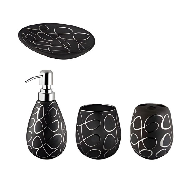 Стакан для щеток Bisk Elegance 05663 черный