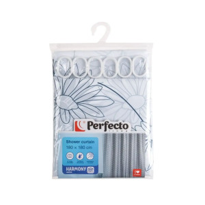Шторка для ванной Perfecto Linea Harmony 36-118015 180*180 см цветы