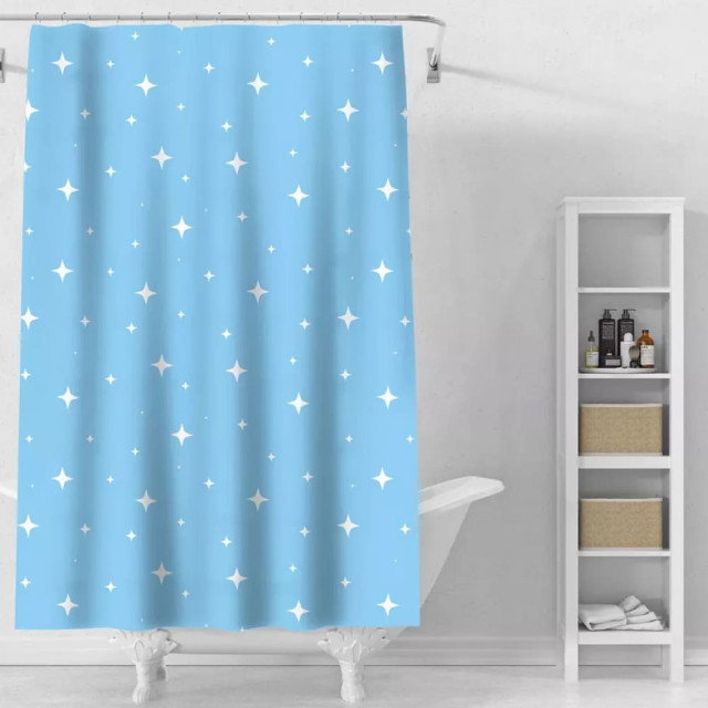 Шторка для ванной Perfecto Linea Secret 36-118102 180*180 см звездное небо