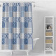 Шторка для ванной Perfecto linea Secret 36-118104 180*180 см калейдоскоп