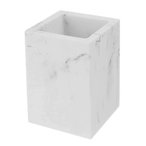 Стакан Perfecto Linea Marbele 35-000003 для зубных щеток белый