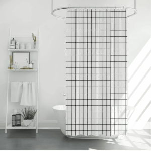 Шторка для ванной Perfecto Linea Harmony 36-118203 180*180 см клетка