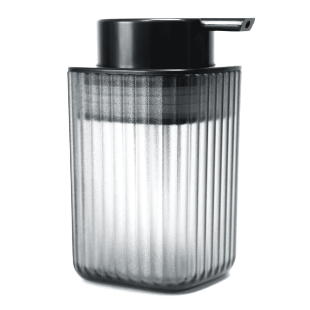 Дозатор для жидкого мыла  Bisk Brevik 90056 полупрозначный черный