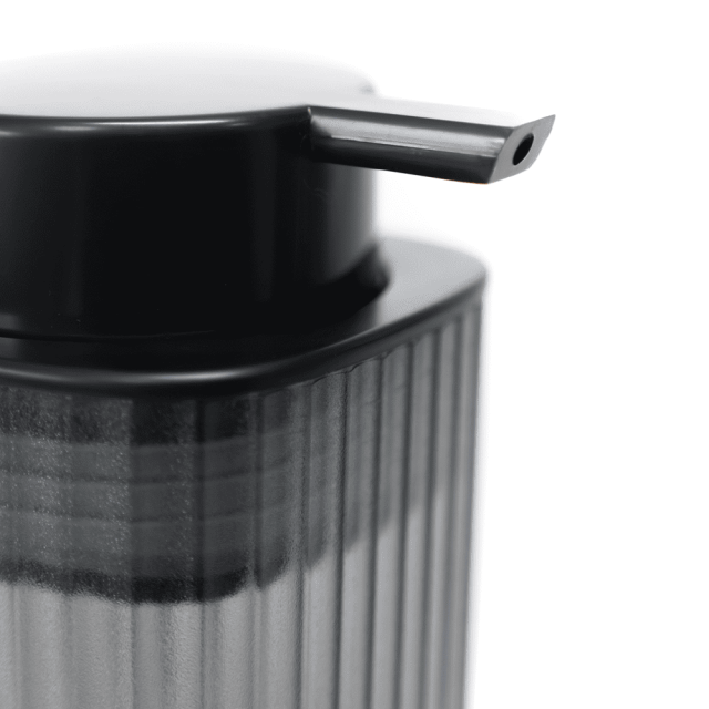 Дозатор для жидкого мыла  Bisk Brevik 90056 полупрозначный черный