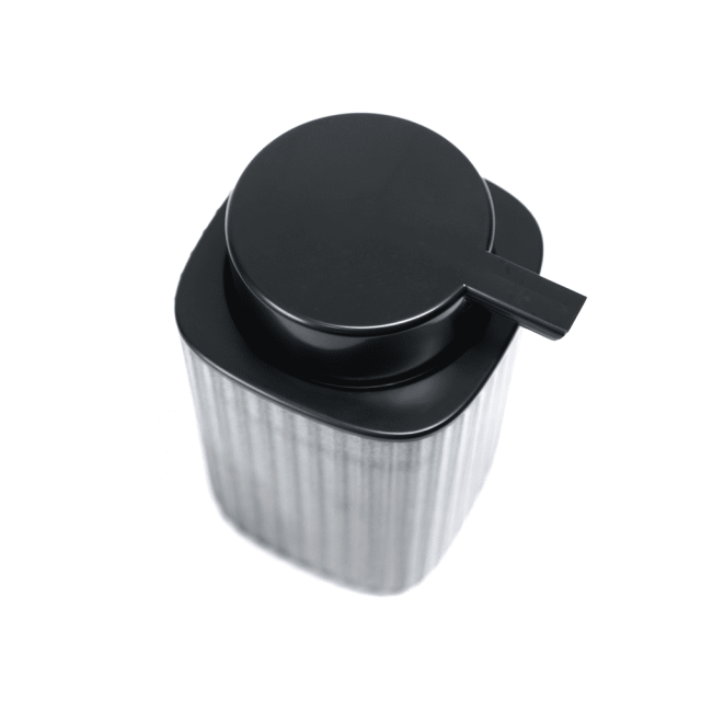 Дозатор для жидкого мыла  Bisk Brevik 90056 полупрозначный черный