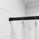 Карниз для ванной MonAmi 8034-140 раздвижной черный 140-260 см