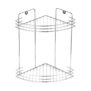 Полка угловая Рыжий Кот Vento двухъярусная хром 19*19*30 см