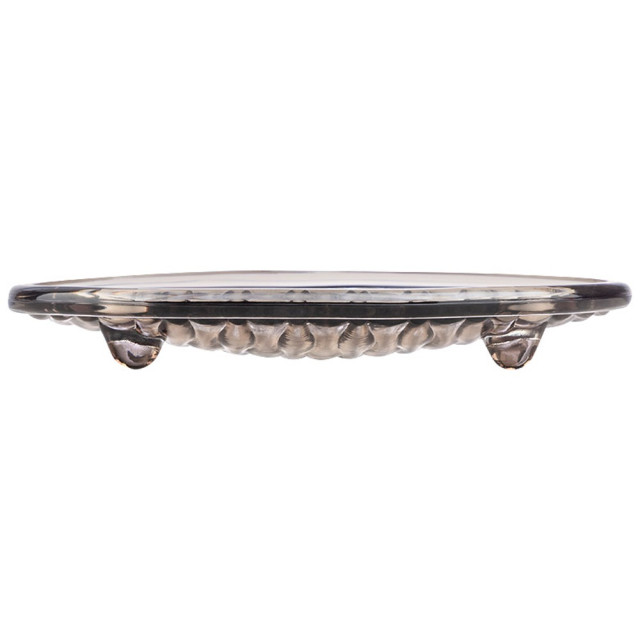 Мыльница Рыжий Кот Crystalite серая стекло