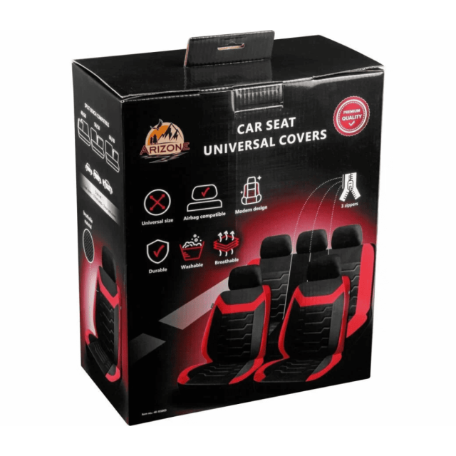 Чехлы на сиденья Arizone 40-155003 универсальные черно-красные