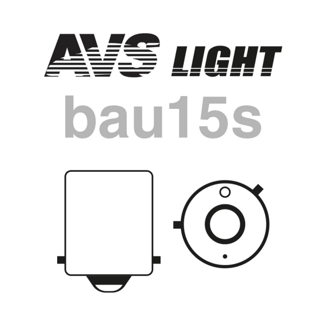 Лампа AVS Vegas Chrome A07112S 12V PY21W BAU15S orange 2 шт