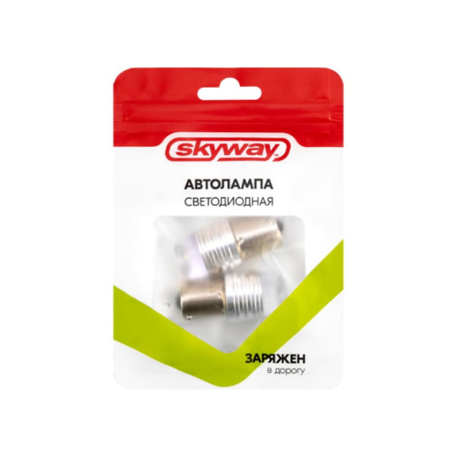 Автолампа диодная Skyway S08201039 S25/P21W 12V 1 SMD 2 шт