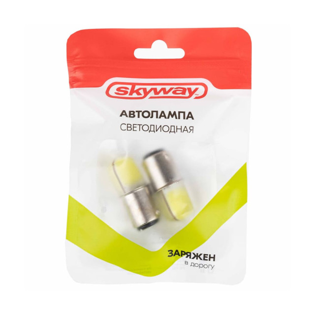 Автолампа диодная Skyway S08201248 S25/P21/5W 12 2 COB 2 шт