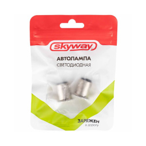 Автолампа диодная Skyway S08201250 S25/P21W 12V 18 SMD 2 шт