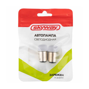 Автолампа диодная Skyway S08201457 S25/P21/5W 12V 9 SMD 2 шт