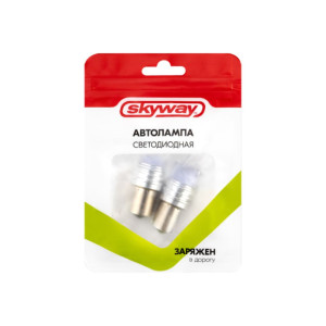 Автолампа диодная Skyway S08201459 S25/P21W 12V 9 SMD 2 шт