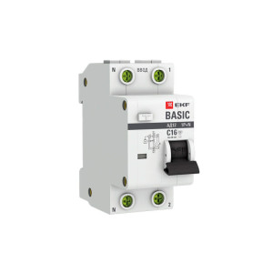Дифференциальный автомат EKF Basic DA12-16-30-bas 1P+N 16А 30мА