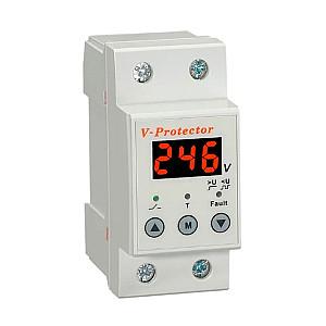 Реле контроля напряжения Reletek RD-MVL/63 1NO+N 63A 220VAC Umin 140_210V Umax 220_280V 0.1_0.5s/5_6