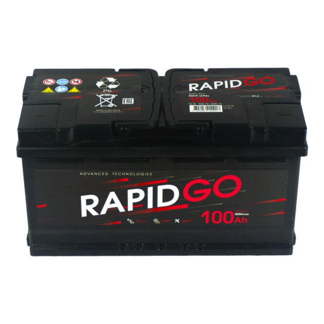 Автомобильный аккумулятор Rapid Go R+ 100 Аh