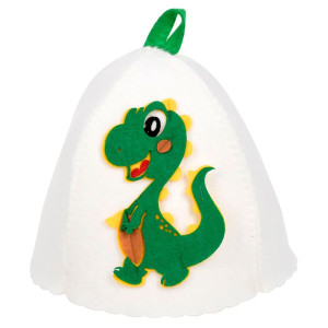 Шапка для бани и сауны Hot Pot Динозаврик Арчи 41355 детская войлок