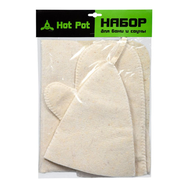 Набор для бани Hot Pot 42013 бежевый 3 предмета